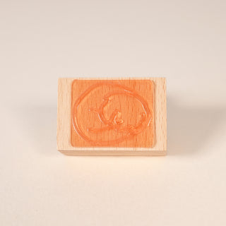 Sleeping Pups Curled Up Stamp