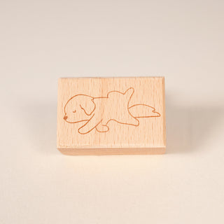 Sleeping Pups Leg Up Stamp