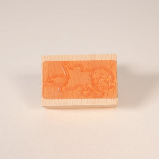 Sleeping Pups Leg Up Stamp