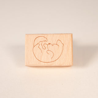 Sleeping Pups Head Tilt Stamp