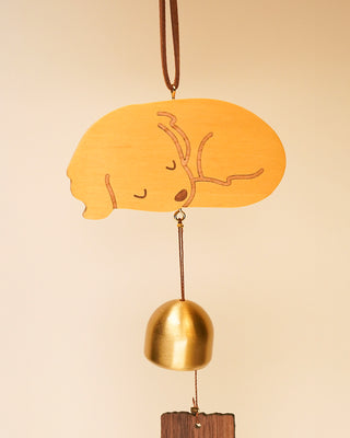 Sleeping Pups Cuddle Curl Wind Chime